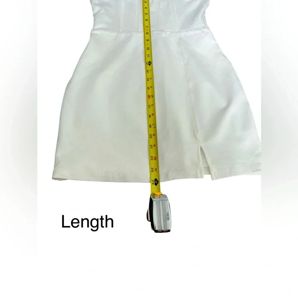 NEW Lulus Absolute Angel Ivory Sleeveless Corset Bodycon Mini Dress